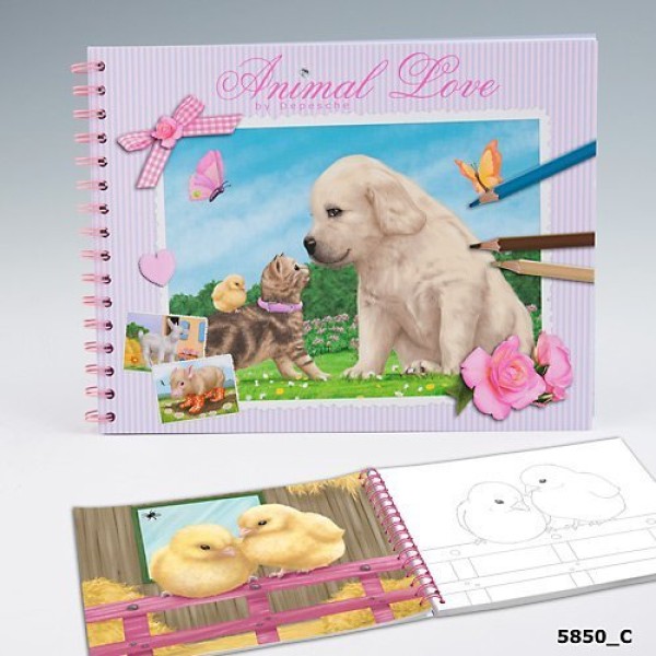 Альбом для раскрашивания Creative Studio Animal Love - 5850