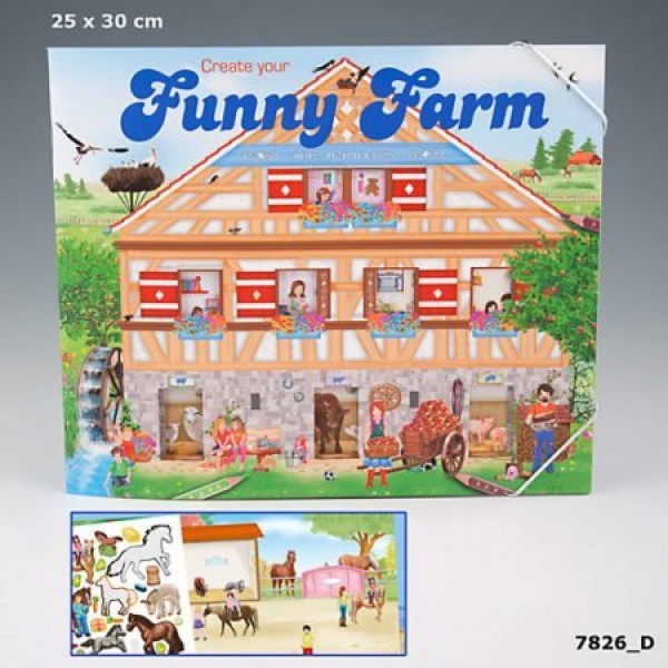 Альбом с наклейками Create your Funny Farm 7826_D