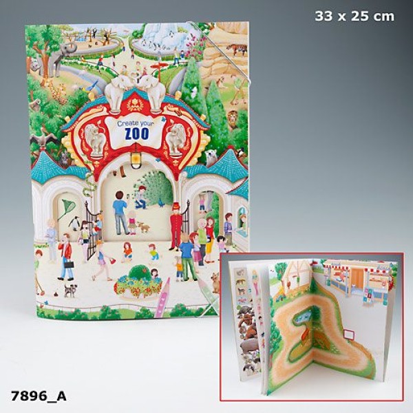 Альбом с наклейками Create your Zoo - Зоопарк 7896_A