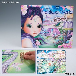 Альбом с наклейками  Fantasy World - Создай свой мир фантазий - 7915_B