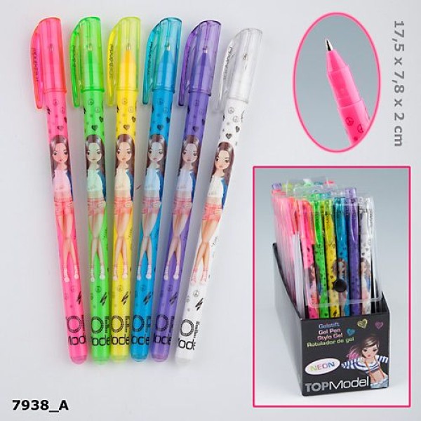 Цветные гелевые ручки TOPModel Neon 7938_B