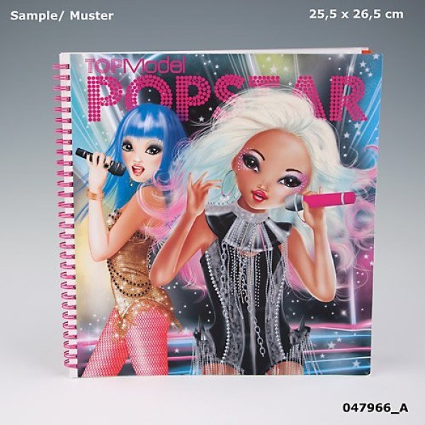 Альбом для раскрашивания TOP Model POP Star - 7966_A производства Depesche
