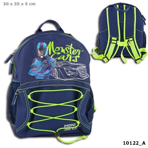 Рюкзак школьный, синий Monster Cars - 10122_A