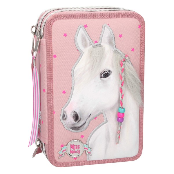 Пенал с наполнением Лошадь, розовый Miss Melody - 10275_A