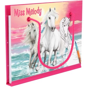 Альбом Miss Melody для раскрашивания с карандашом со сменными цветными картриджами -11040 производства Depesche
