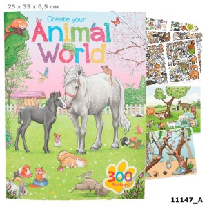 Альбом с наклейками Creative Studio Мир животных - 11147_A