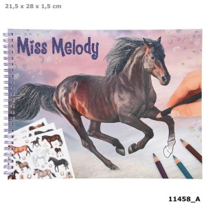 Альбом Miss Melody для раскрашивания - 11458_А