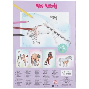 Альбом Miss Melody для раскрашивания Копирка - 11665