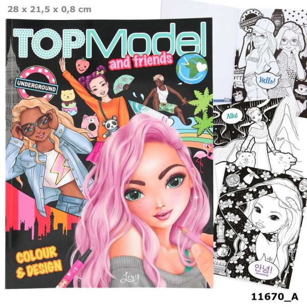 Альбом TOPModel для раскрашивания Colour & Design - 11670