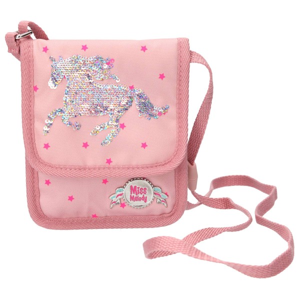 Сумка-кошелек на шею, розовая Miss Melody - 4984_A