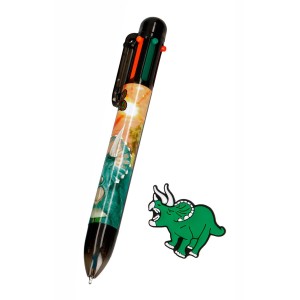 Ручка шариковая 6 цветов Dino World -  5146_A