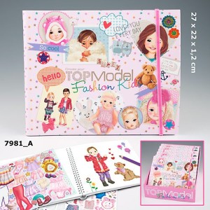 Раскраска с наклейками для детей TOP Model Fashion Kids - 7981_A
