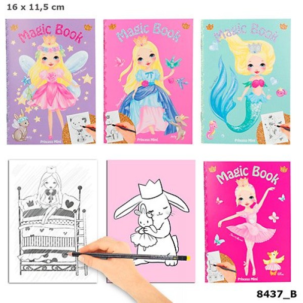 Альбом для раскрашивания с волшебными страницами  Princess Mimi - 8437_B