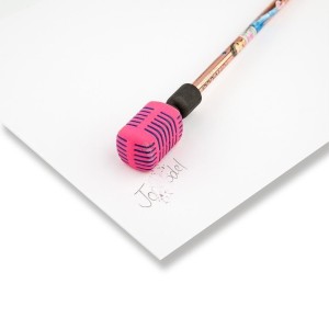 Карандаши с розовым ластиком в виде микрофона POPSTAR Top Model - 8796_B